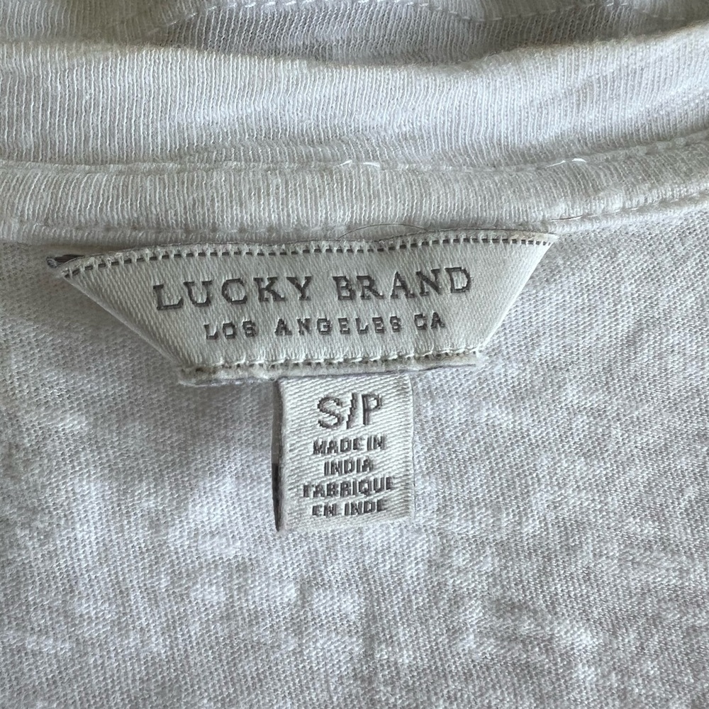 Lucky Brand White Eyelet Pintuck Sleeveless Tank Top - Picture 4 of 4